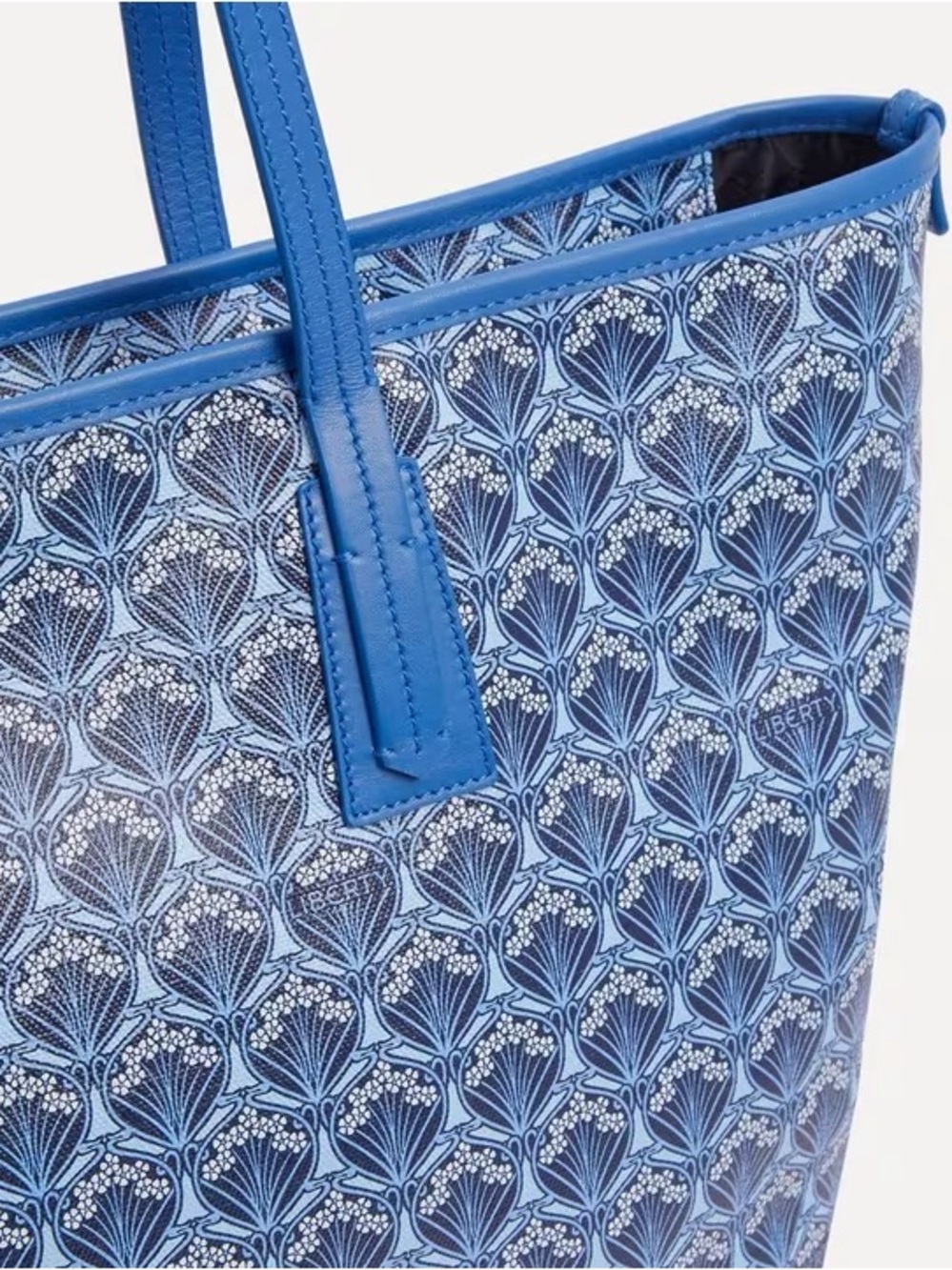 Liberty of London Iphis Blue Large Marlborough Tote Bag - Picture 2 of 4